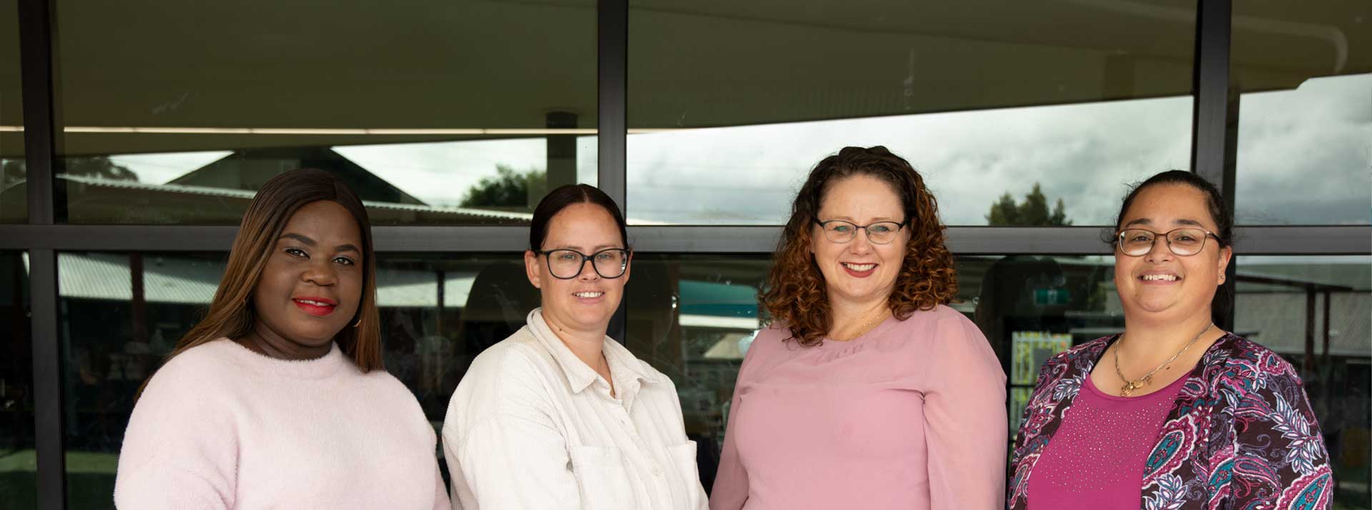 Group of parents and Principal Margaret Rowan assisting with social justice initiative at Holy Family Primary Emerton