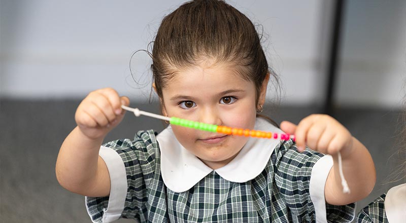 Holy Family Primary Emerton students in class